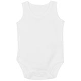 MS Baby Cotton Sleeveless Bodysuits White 18-24 Months