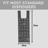 Adios Compostable Dog Poo Bags with Handle Grey