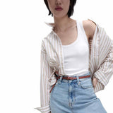 M&S Womens Cotton Rich Ribbed Slim Fit Vest Top, size 8, Soft White