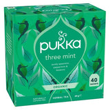 PUKKA Organic Three Mint Tea with Peppermint 40 Herbal Tea Bags