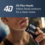 Philips Wet Dry Electric Shaver Series 1000 with 4D Flex Heads