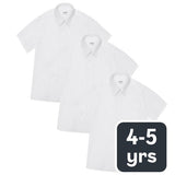MS Girls Easy Iron School Blouses 4-5 Years White