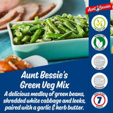 Aunt Bessies Green Veg Mix with a Garlic Herb Butter