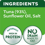 John West No Drain Fridge Pot Tuna Steak with a Little Sunflower Oil 110g