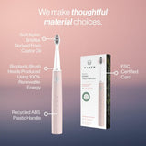 Waken Rechargeable Sonic Toothbrush - Dusty Rose