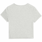 MS Rib T-Shirt 7-8 Years Grey Marl