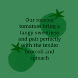 Higgidy Vegan Roasted Tomato Broccoli Spinach Quiche with basil