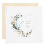 M&S Heart Wreath Wedding Day Card