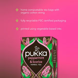 Pukka Organic Peppermint Licorice Mint Tea x20 Compostable Tea Bags