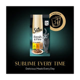 SHEBA Fresh Fine Cat Pouches with Chicken Turkey Duck in Gravy