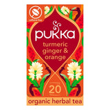 Pukka Turmeric Ginger Orange Tea x20 Home-Compostable Herbal Tea Bags