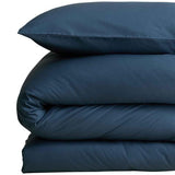 M&S Cotton Rich Bedding Set, Single Navy