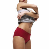 MS Womens Heavy Absorbency Period Full Briefs 12 Dark Cranberry