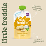 Little Freddie Organic Banana Greek Style Yoghurt Baby Food Pouch 6 M