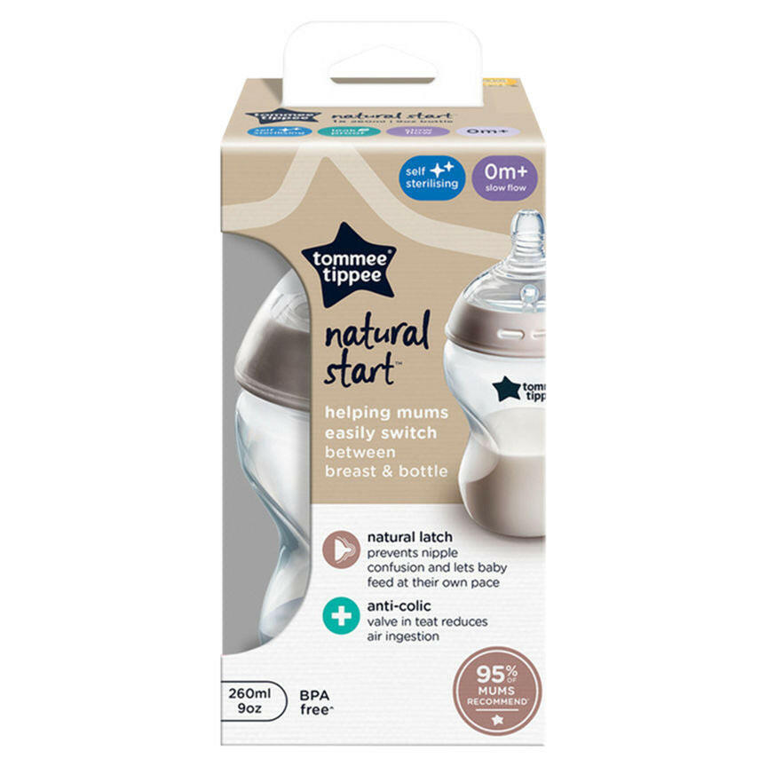 Tommee Tippee Closer to Nature Baby Bottle 0+ Months GOODS ASDA