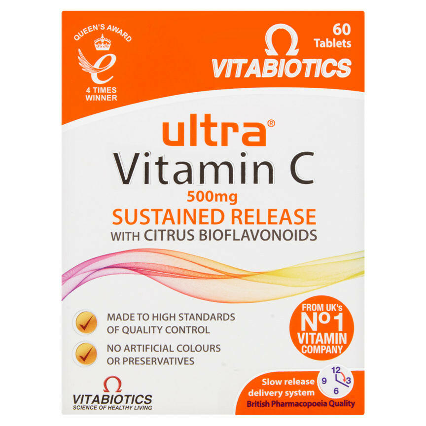 Vitabiotics Ultra Vitamin C 500mg Sustained Release with Citrus B GOODS ASDA