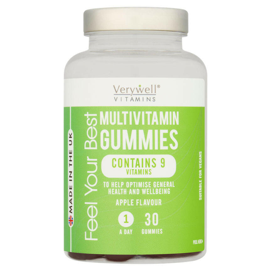 Verywell Vitamins Multivitamin Gummies Apple Flavour 30 Gummies GOODS ASDA