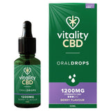 Vitality CBD Berry Oral Drops 1200mg   30ml GOODS M&S
