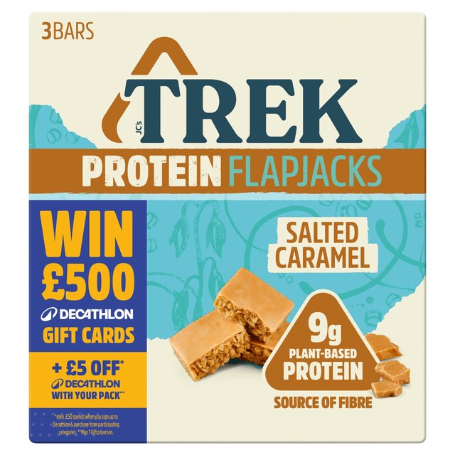 TREK Salted Caramel Protein Flapjacks Multipack 3 x 50g GOODS M&S