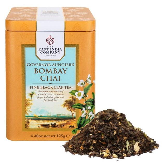 The East India Company Governor Aungier's Bombay Chai Black Loose Tea Caddy 125g GOODS M&S