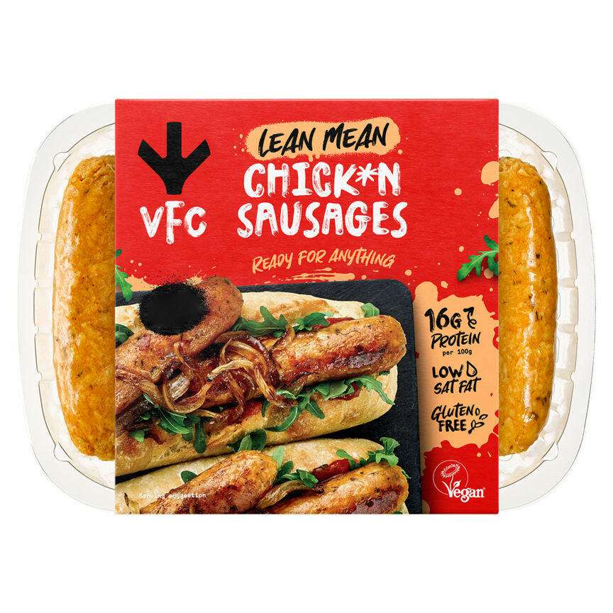 VFC Lean Mean Chick*n Sausages 270g GOODS ASDA