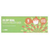 ASDA 20 Zip Seal Food & Freezer Small Bags