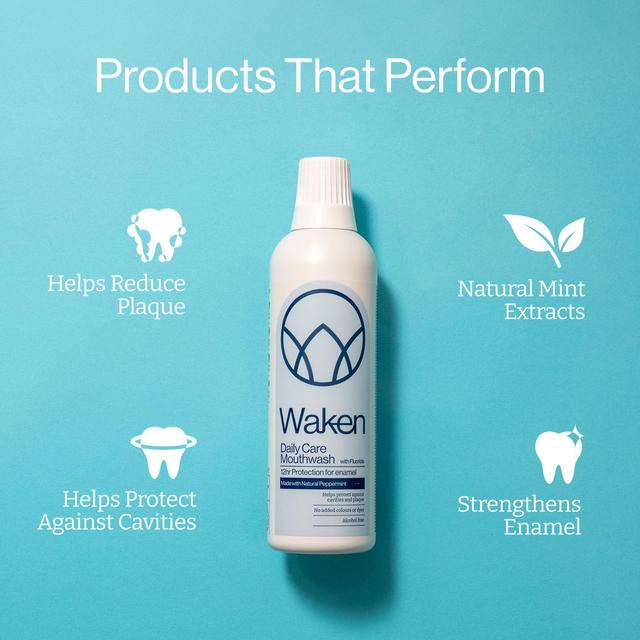 Waken Mouthwash PepperMint   500ml GOODS M&S
