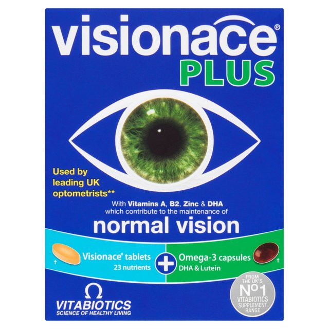 Vitabiotics Visionace Plus Tablets 2 x 28 per pack GOODS M&S