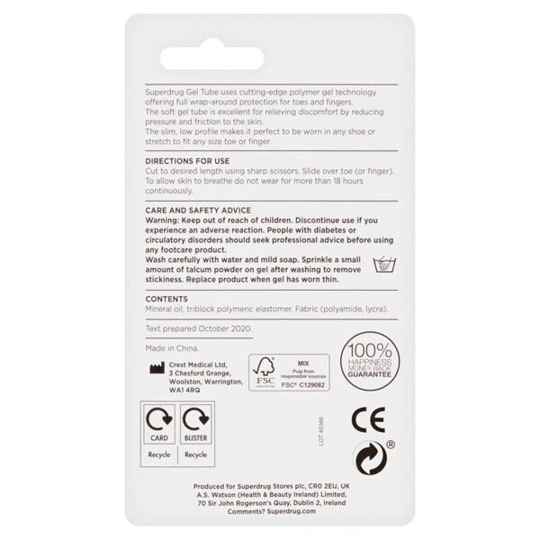 Superdrug Gel Tubes for Toes GOODS Superdrug