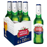 Stella Artois Alcohol Free Premium Lager Beer Bottles 4 x 330ml GOODS M&S