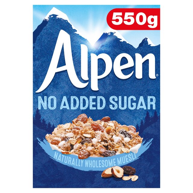 Alpen Muesli No Added Sugar 550g - McGrocer