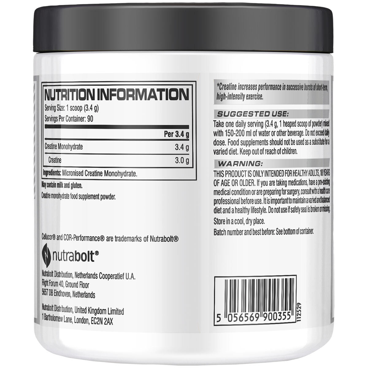 Cellucor Creatine Powder, Unflavoured 306g - McGrocer