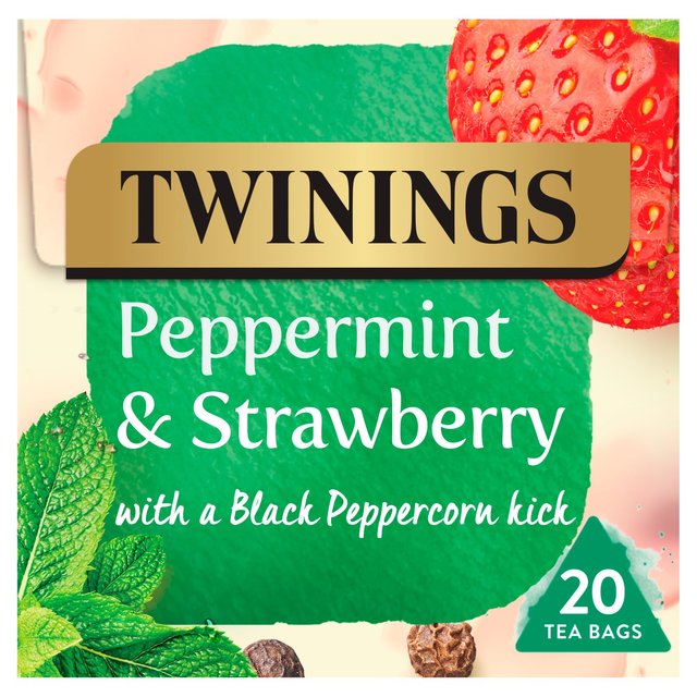 Twinings Peppermint & Strawberry Fruit Tea 20 per pack GOODS M&S