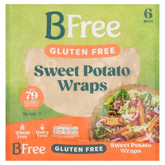 BFree Sweet Potato Wraps 6 x 42g - McGrocer