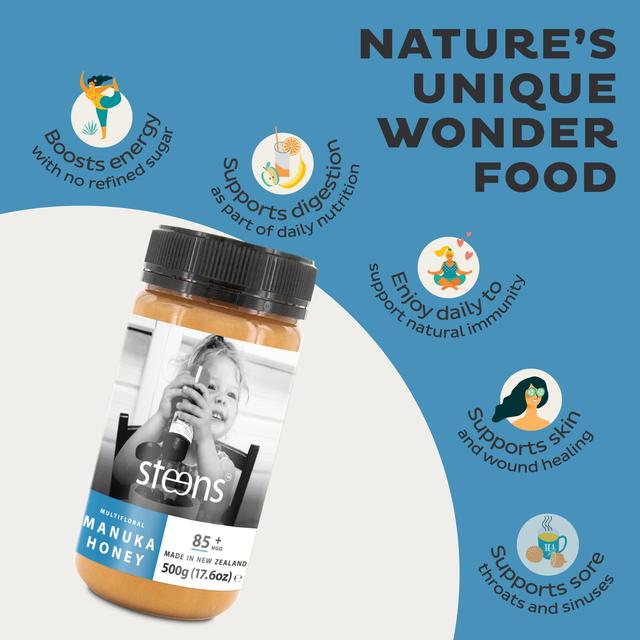 Steens MGO 83 Raw Manuka Honey 500g GOODS M&S