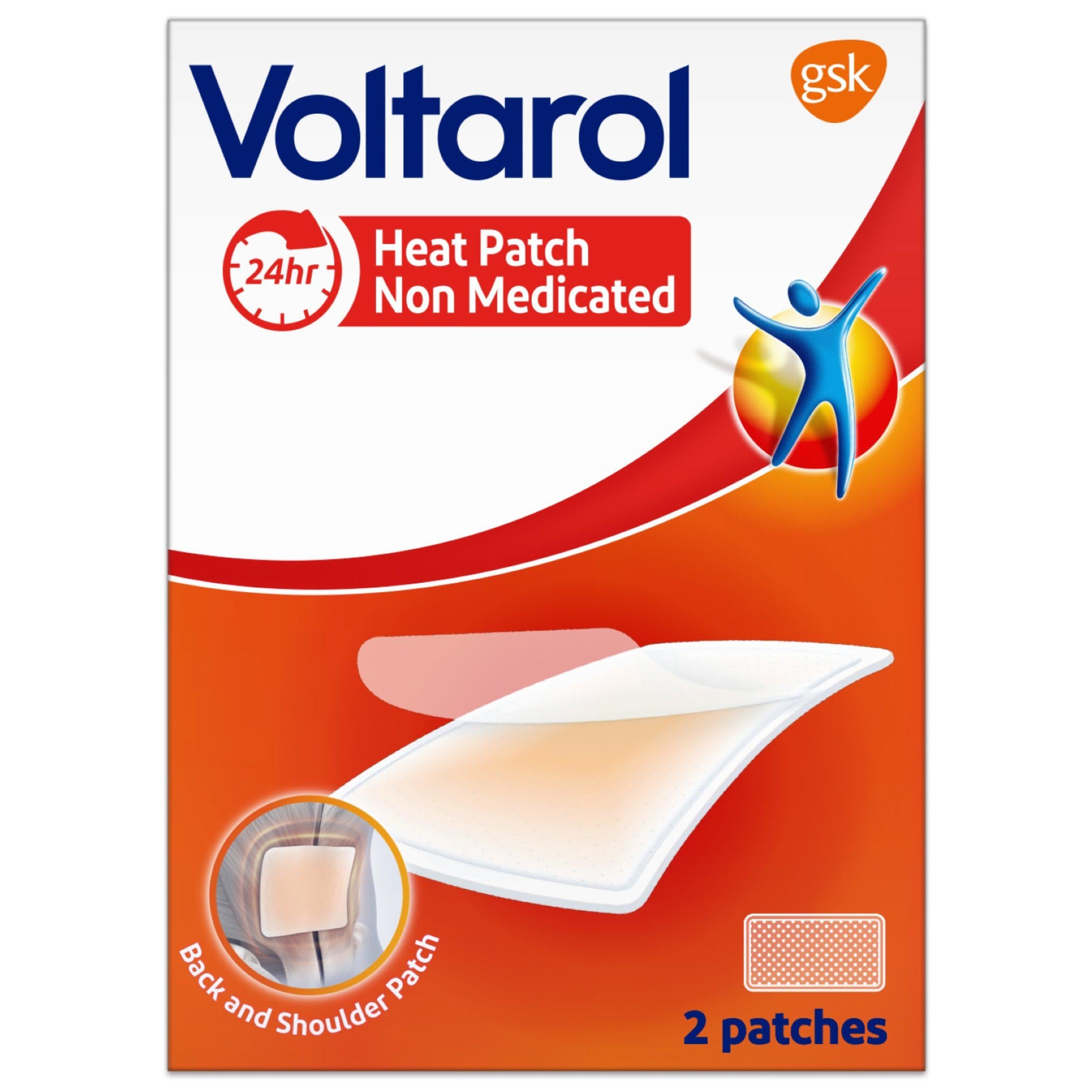 Voltarol Non Medicated Pain Relief Patches Heat Patch x2 Muscle and joint pain Sainsburys