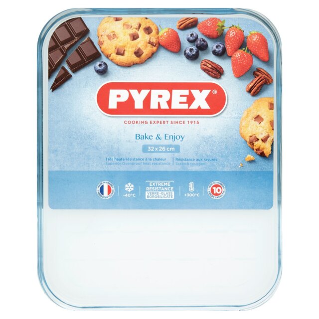 Pyrex Glass Baking & Oven Tray 32cm - McGrocer