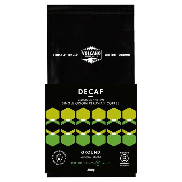Volcano Coffee Works Decaf Delicious Anytime Ground Coffee 200g GOODS M&S