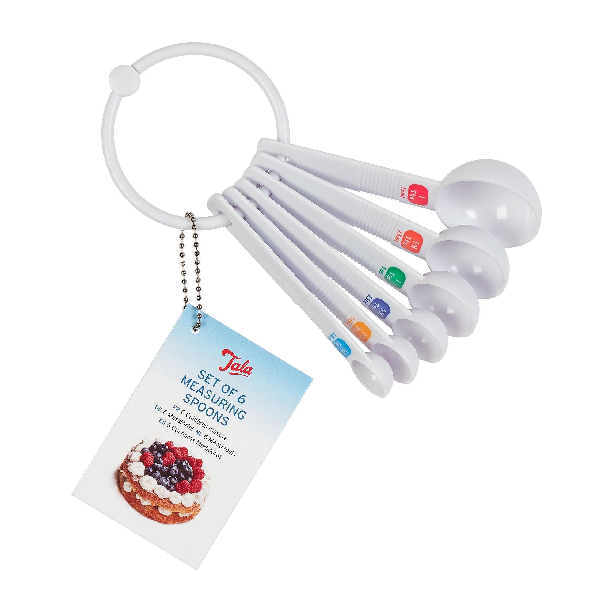 Tala Plastic Measuring Spoons 6pc GOODS Sainsburys