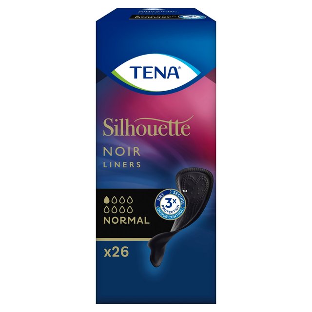 TENA Lady Silhouette Black Incontinence Liners 26 per pack GOODS M&S
