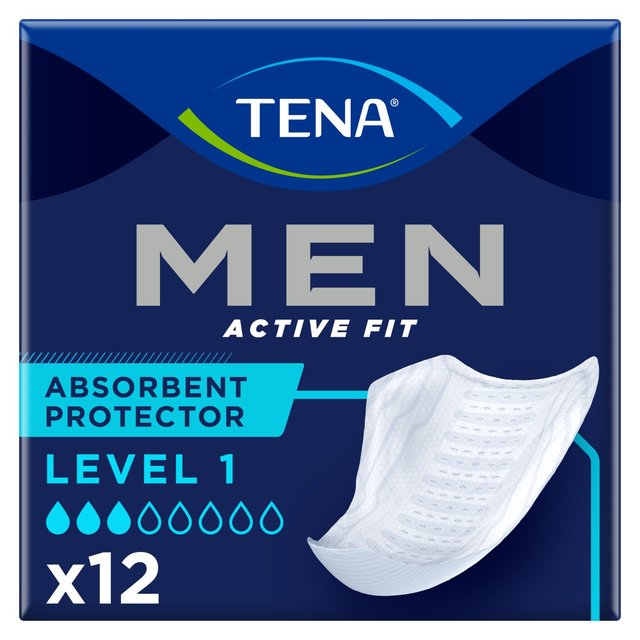 Tena for Men Incontinence Absorbent Protector Level 1 12 per pack GOODS M&S