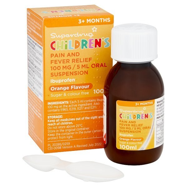 Superdrug Children's Pain and Fever Relief 100mg/5ml GOODS Superdrug