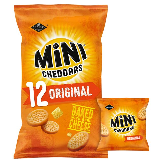 Jacob's Mini Cheddars Original Cheese Snacks 12 per pack - McGrocer