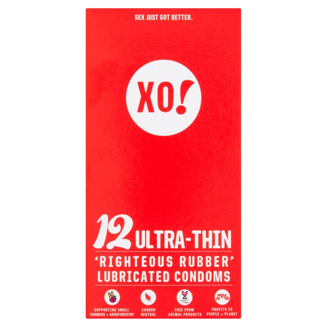 XO! Ultra-Thin 'Righteous Rubber' Condoms 12 per pack GOODS M&S