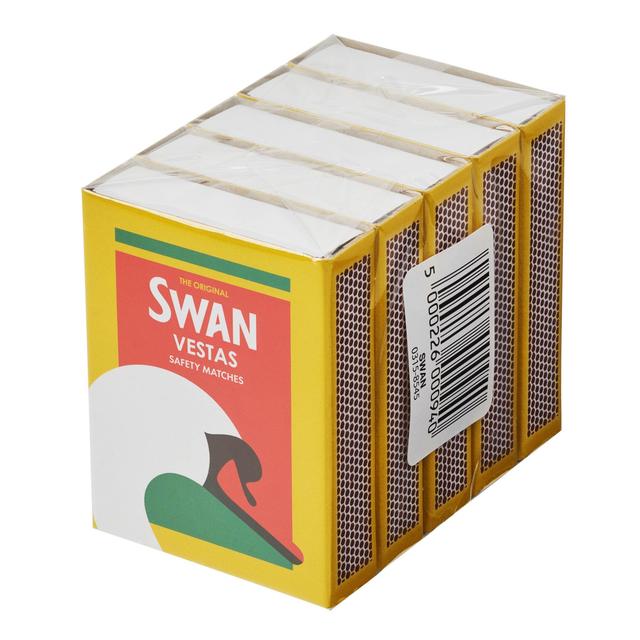 Swan Vestas Matches   5 x 1 per pack GOODS M&S