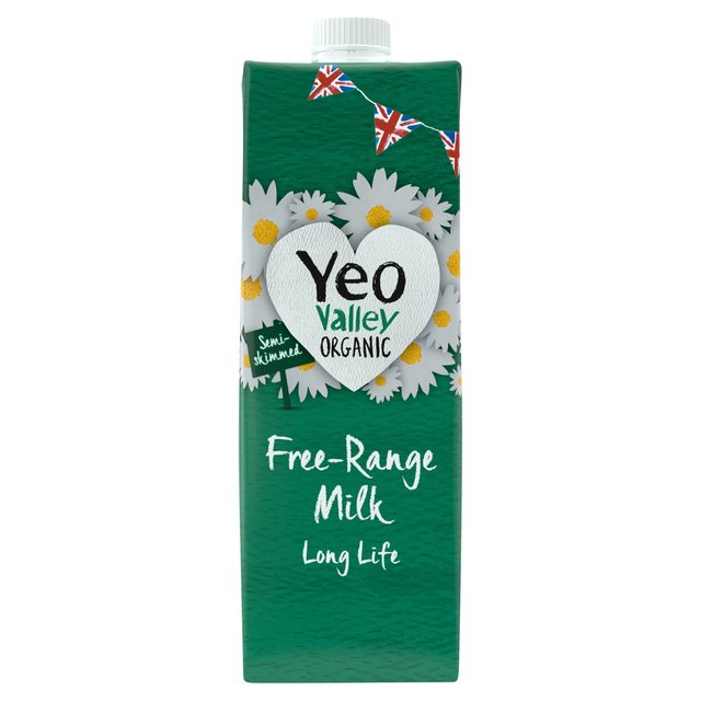 Yeo Valley Organic Free Range Semi Skimmed Long Life Milk   1L GOODS M&S