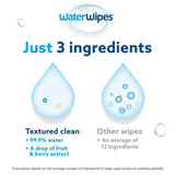 WaterWipes Baby Wipes Sensitive Weaning Plastic Free Wipes 60 Wipes 60 per pack GOODS M&S