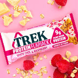 TREK White Choc & Raspberry Protein Flapjacks Multipack 3 x 50g GOODS M&S