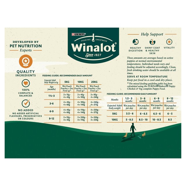 Winalot Meaty Chunks Puppy Mixed in Gravy Wet Dog Food 12 x 100g GOODS M&S