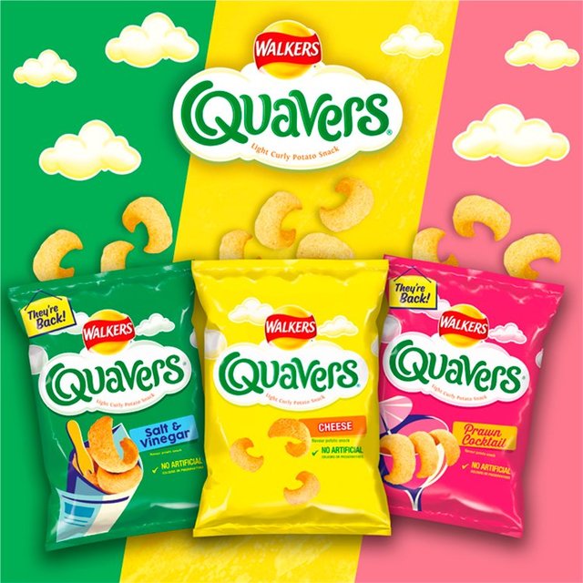 Walkers Quavers Prawn Cocktail Multipack Snacks 6 per pack GOODS M&S
